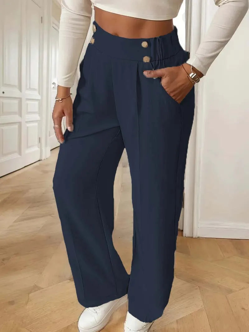 High Waist Wide Leg Pants