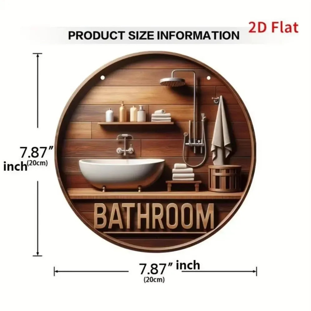 Golden Shower Head Sign  Bathroom Decor