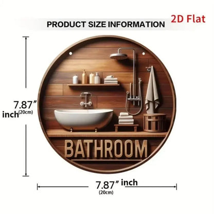 Golden Shower Head Sign  Bathroom Decor