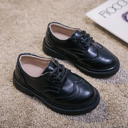 Leather Lace-up Kids Oxfords Classic Soft 26-36 Shoes