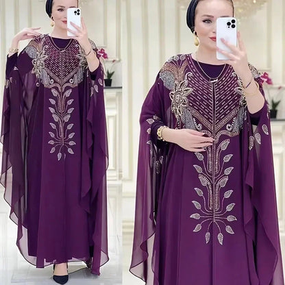 قفطان بوبو شيفون عبايات مسلمة