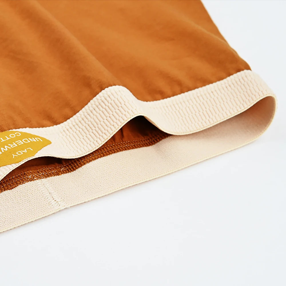 3PCS/Pack 100% Cotton Boxer Mid-rise Thin Lingerie