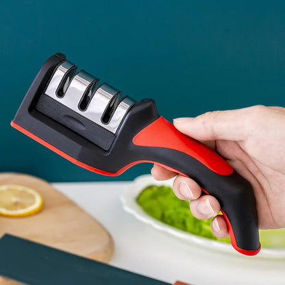 3-Segment Knife Sharpener Stainless Steel