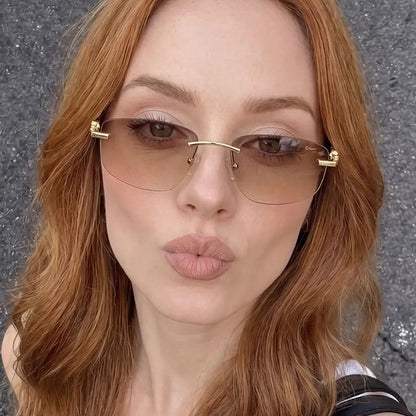 Sunglasses INS Popular Frameless Irregular Polygon Sunglasses