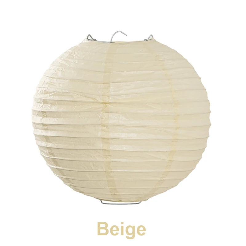 10/15/20/25/30cm Round Chinese Paper Lanterns Birthday Wedding Decor Gift