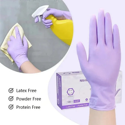 10-100PC Disposable Clove Nitrile Gloves Latex Gloves