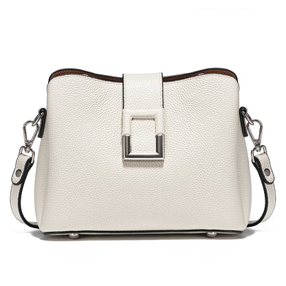 Genuine Leather Noble Shopper Shoulder Large Bucket Bag