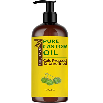 100% Pure Castor Oil For Eyelashes Hair Growth Eyebrows