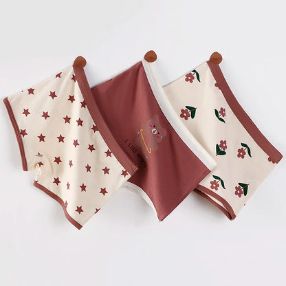 3Pcs/lot Kids 7 Collections Cotton Underwear