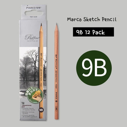 5/6/7/12 PCS Charcoal Graphite Sketch Pencils Set