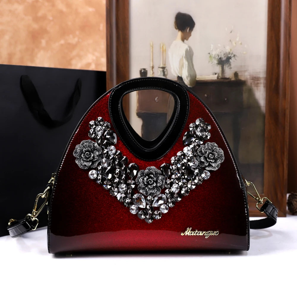 diamond-encrusted dumpling bag