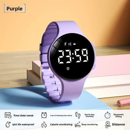Electronic Silent Vibration Alarm Waterproof Sports Multifunctional Pedometer Stopwatch