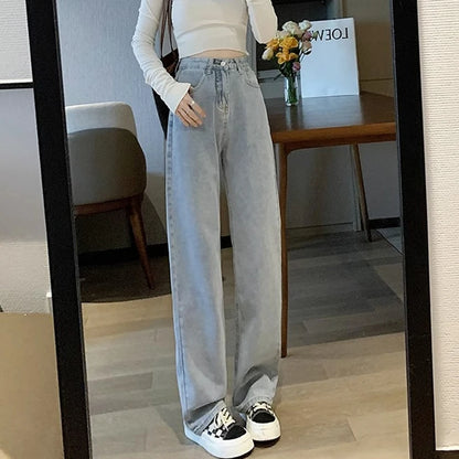 Wide Leg Jeans Trousers