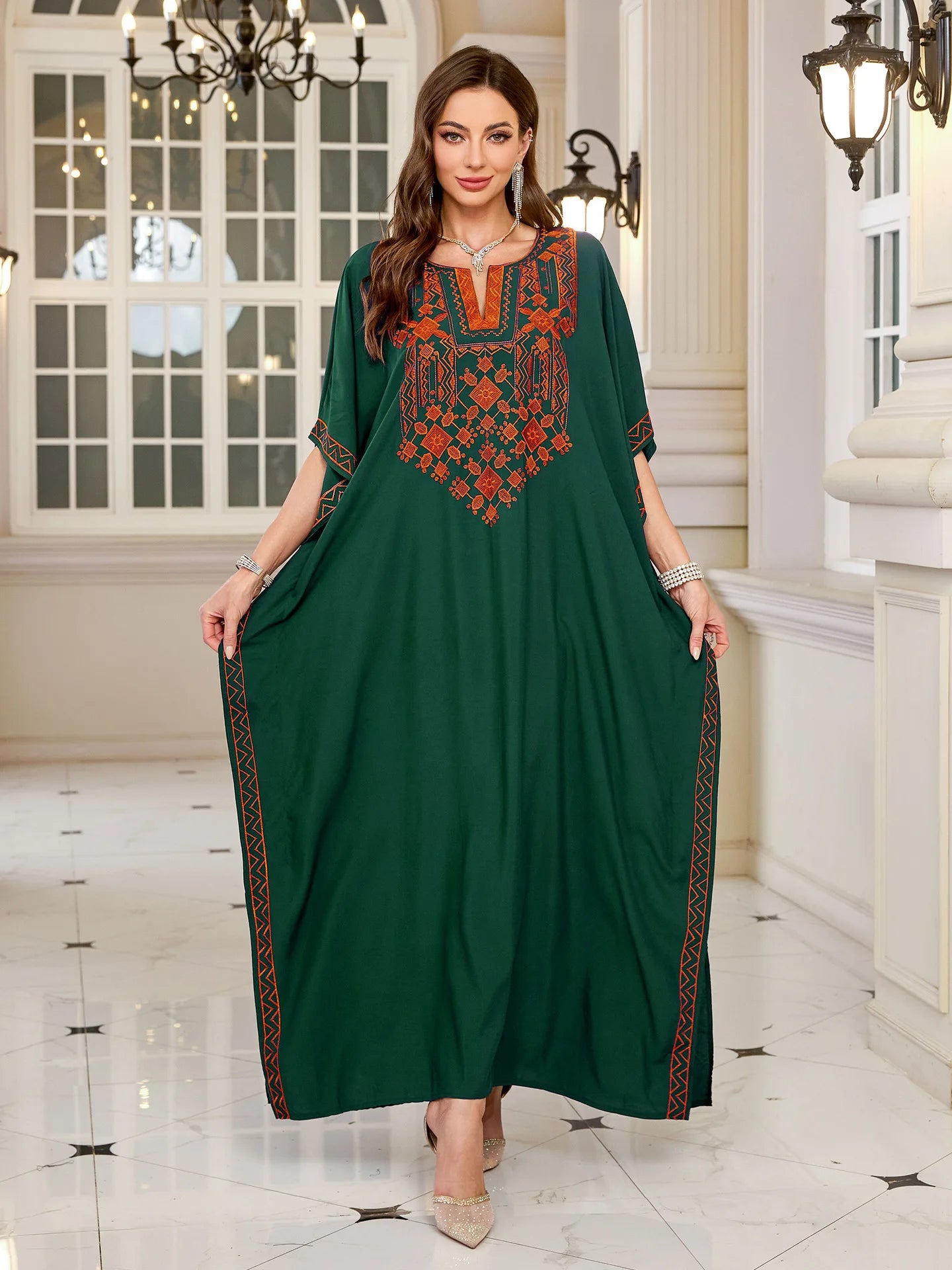 Long Caftans Plus Size Kaftan Dresses Moroccan Robe