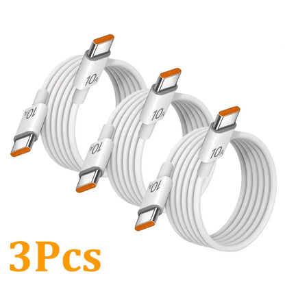 1/3Pcs 10A Cable 120W Super Fast Charging Type C
