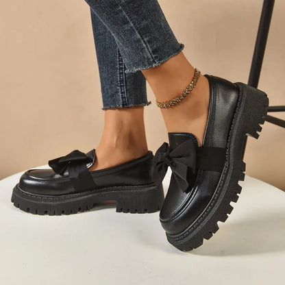 Plus Size Loafers British Style Platform Shoes