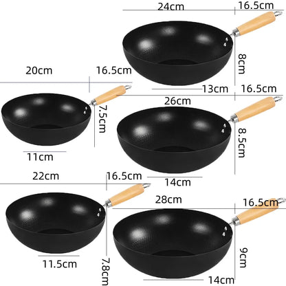 Multi-Functional Non-Stick Household Stir-Fry Cooking Pans