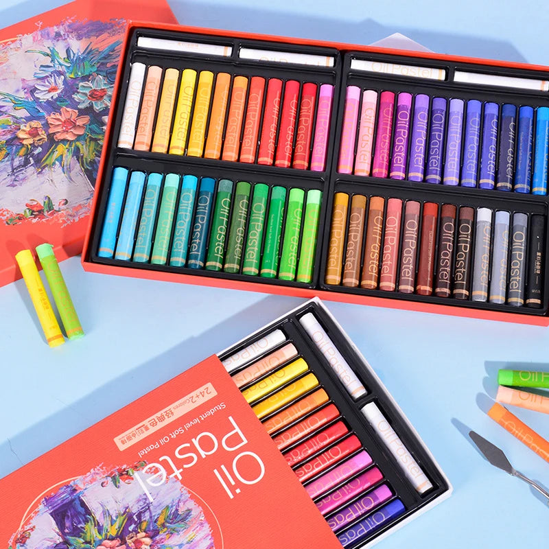 Artist Soft Oil Pastel 24/36/48 Colors Professional Painting Set