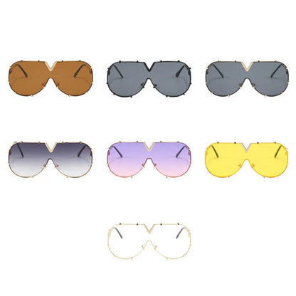 Metal Oversized Pilot Outdoor Windproof Sunglasses