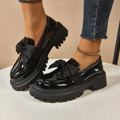 Plus Size Loafers British Style Platform Shoes