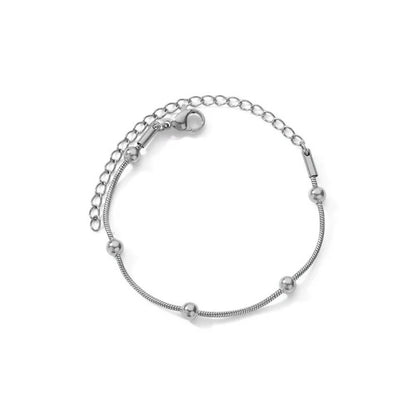 Stainless Steel Round Snake Chain Bracelets