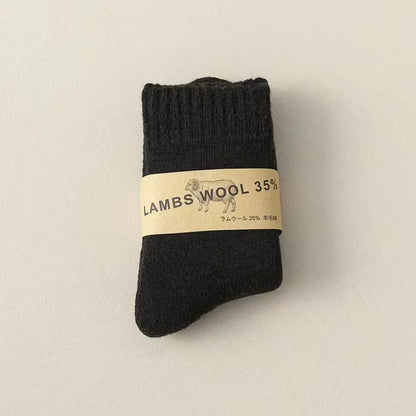 Winter 30% Wool Cashmere Warm Furry Sock Chic Solid Color Calf Sock
