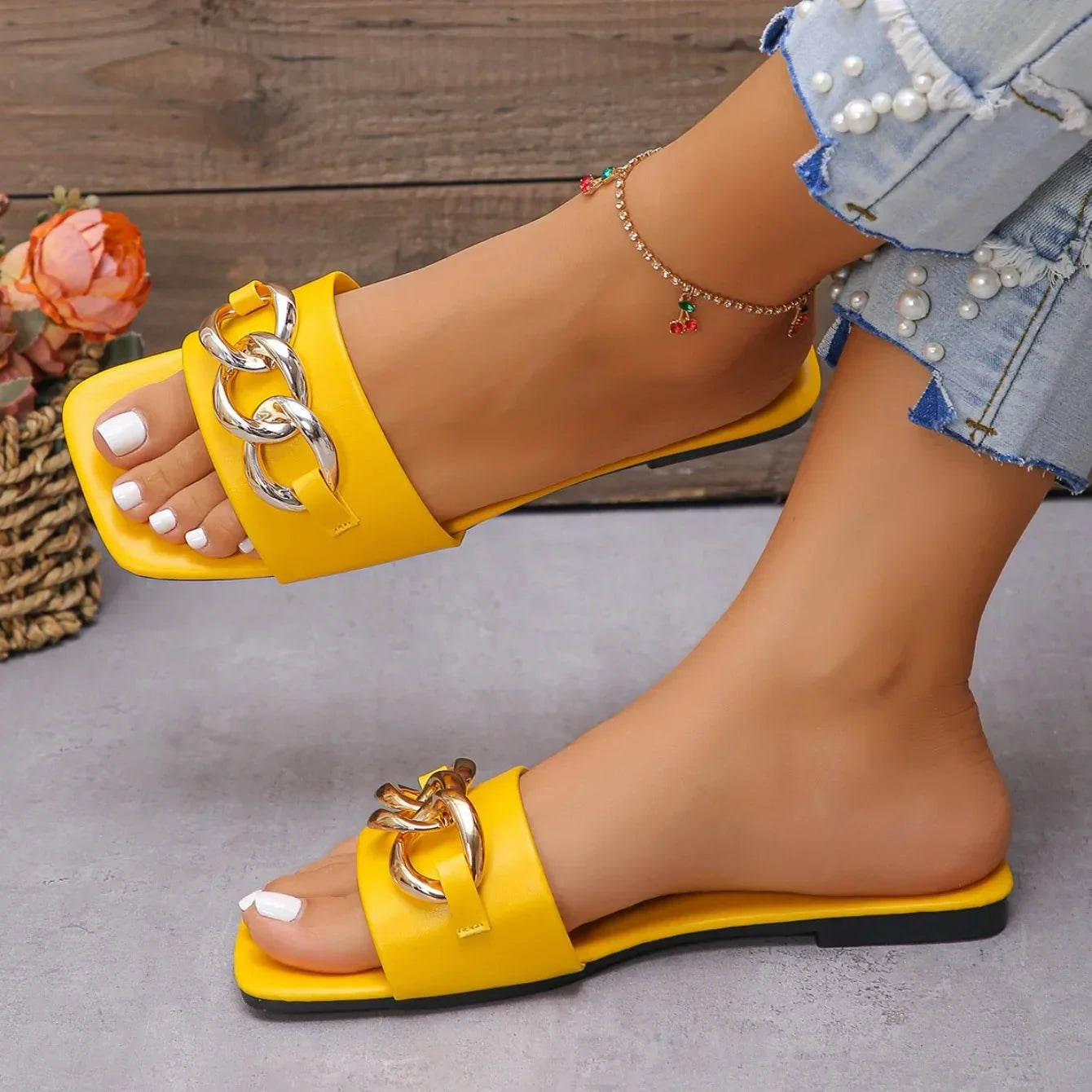 Rome Designer Flat Soft Sole Sexy Slippers