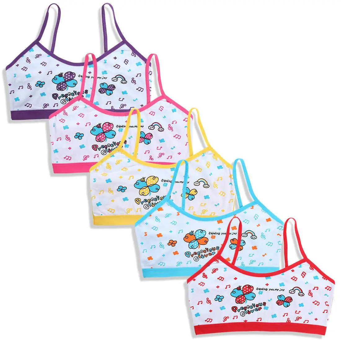 Girls Vest Bras Cartoon Panda Underwear