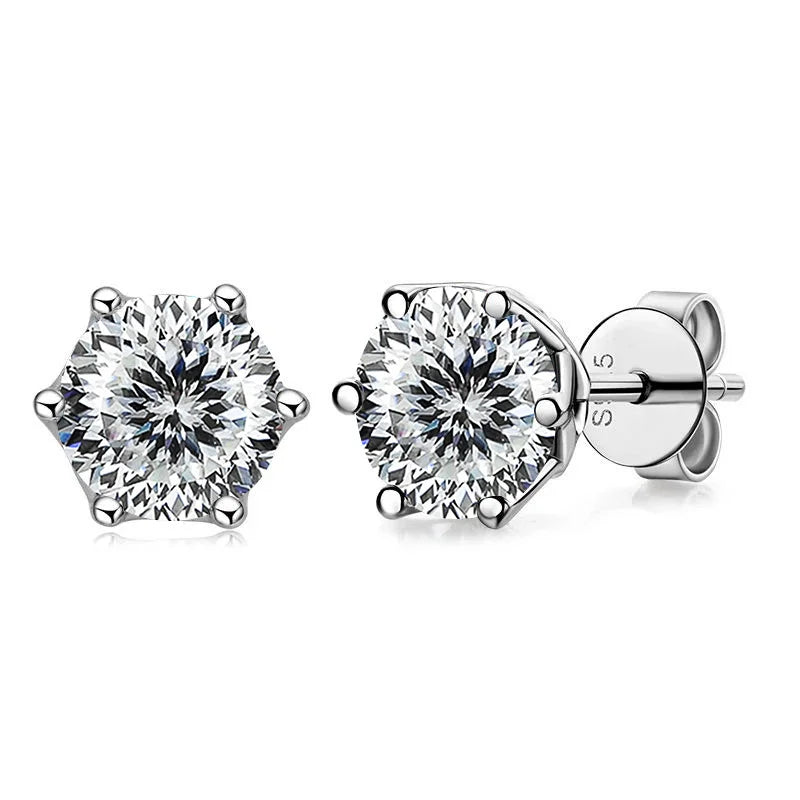 DANA 1/2/4CT VVS Russian Diamond Earrings