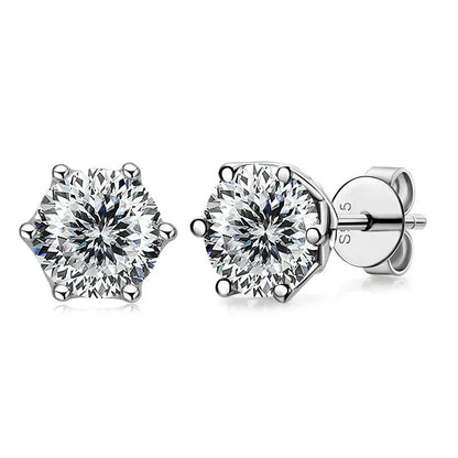 DANA 1/2/4CT VVS Russian Diamond Earrings