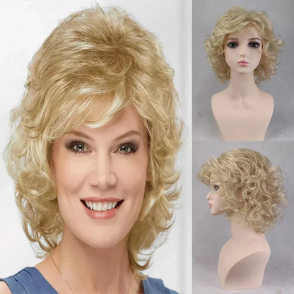 Synthetic Hair Short Curly Wigs