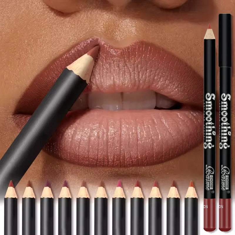 Waterproof Matte Lip Liner Long-Lasting Non-Transfer Formula Matte Finish