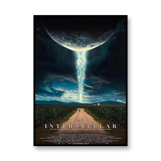 Interstellar Movie Poster Astronaut Outer Space Canvas Wall Art Print