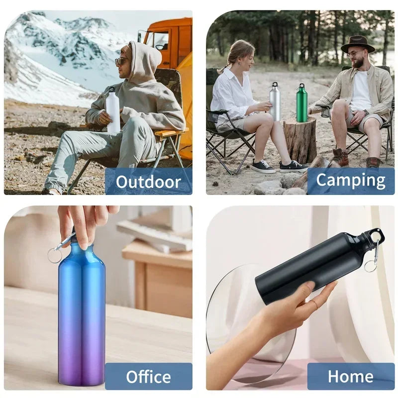 500/750mL Aluminum Outdoor Bike Sports Water Bottle