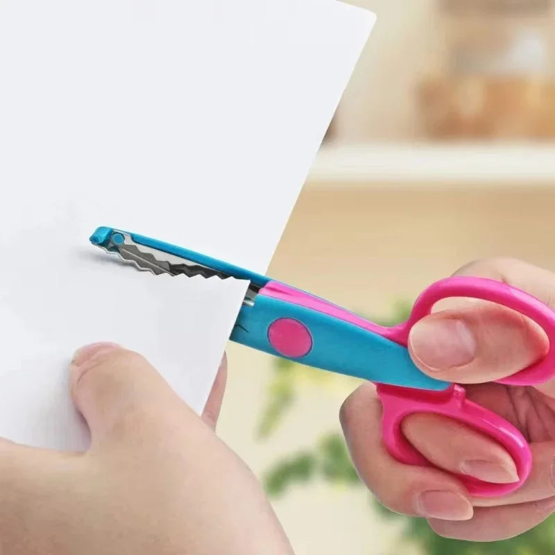 6pcs Scissors Wavy Pattern Paper Cutter Diy Handmade