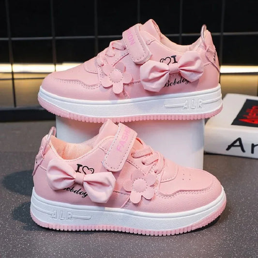 Cute bow sports running sneakers