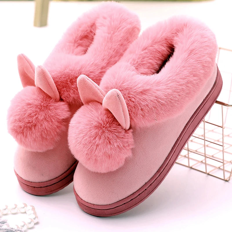 DANA Faux Rabbit Fur Indoor Slipper