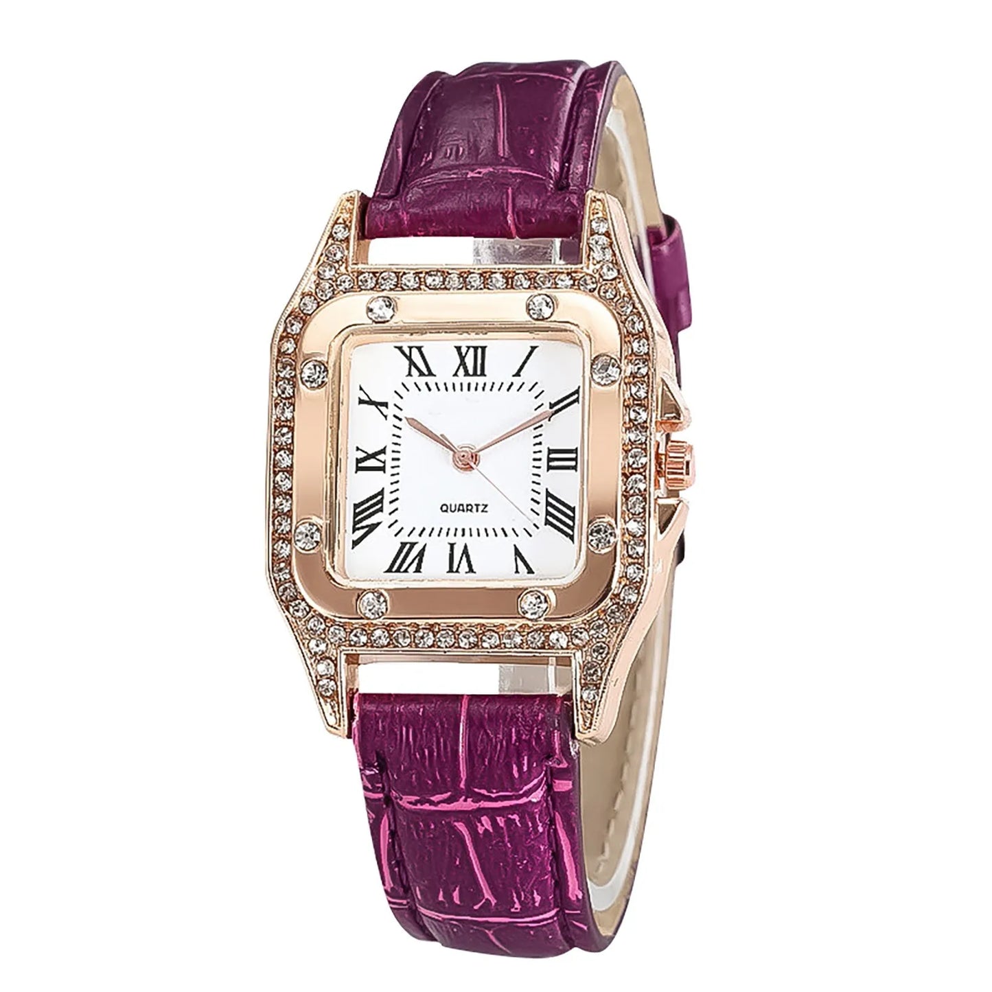 Elegant Leather Strap Watch Casual Quartz Wristwatch