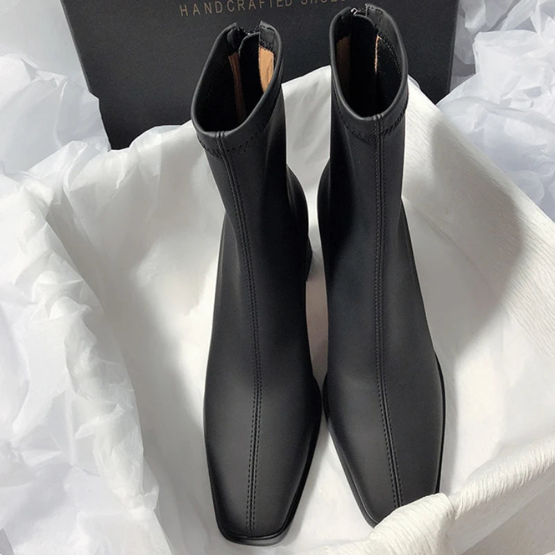 DANA Soft Leather High Heel Boots