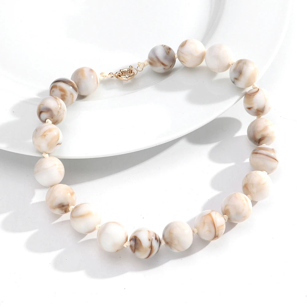 Bohemian Style Handmade Beaded Necklace Jewelry
