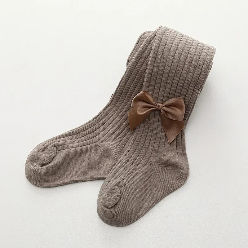 0-4 Years Pantyhose For Infants Newborns Toddlers Cotton Tight Bowknot Mesh