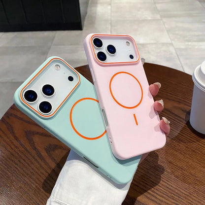 Luxury Magnetic Matte Soft iPhone Case Cover