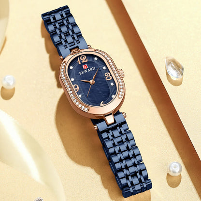 Exquisite Minimalist Luxury Stain Steel Waterproof Quartz Rose Gold Watches