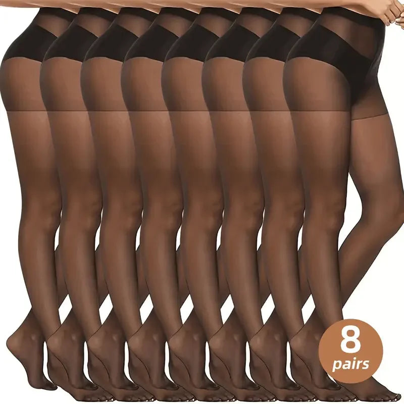 2/5 أزواج من الجوارب الحريرية الضيقة المضادة للخطاف