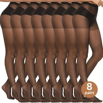 2/5 أزواج من الجوارب الحريرية الضيقة المضادة للخطاف