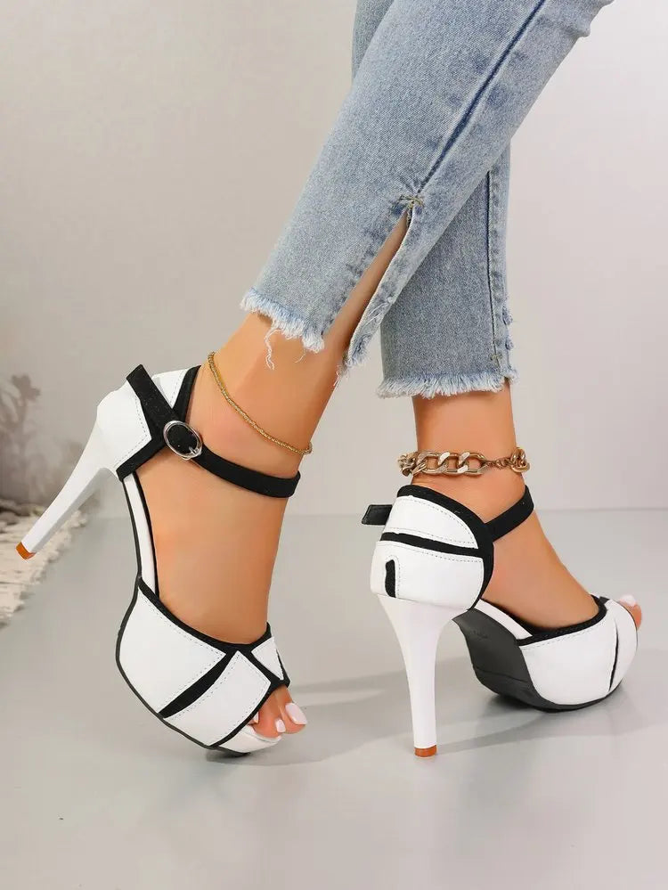 Fish Mouth Platform High Heels Shoes