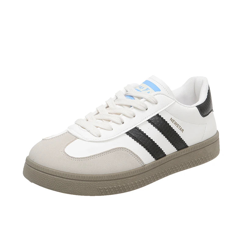 Casual Lace Up Flats Tennis  Walking Sneakers