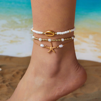 Starfish Shell Polymer Handmade Bracelet