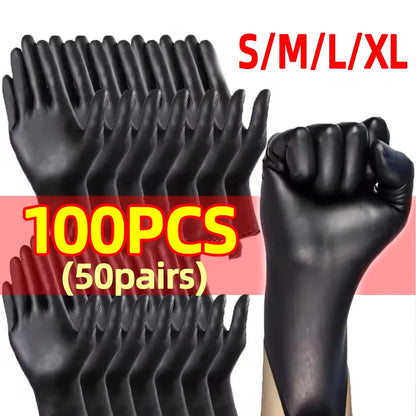 S/M/L/Xl Bag Black Pvc Disposable Cleaning Gloves
