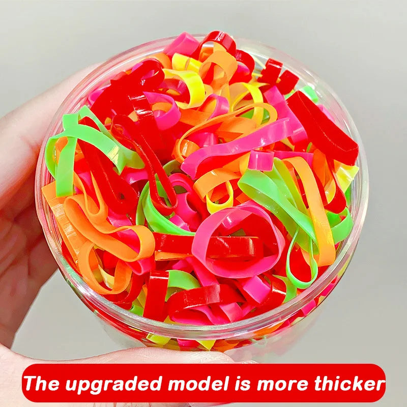 500PCS Upgraded Thickened Elastic Hair Bands